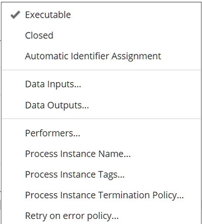 context menu diagram